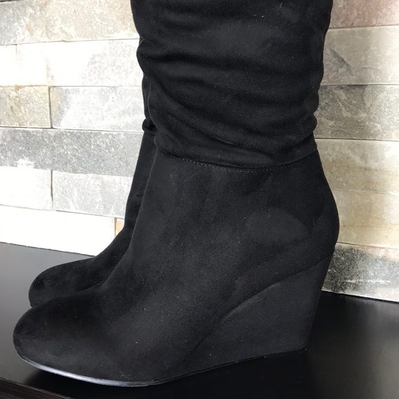 Chinese Laundry Over the Knee Wedge Boot - Picture 3 of 13